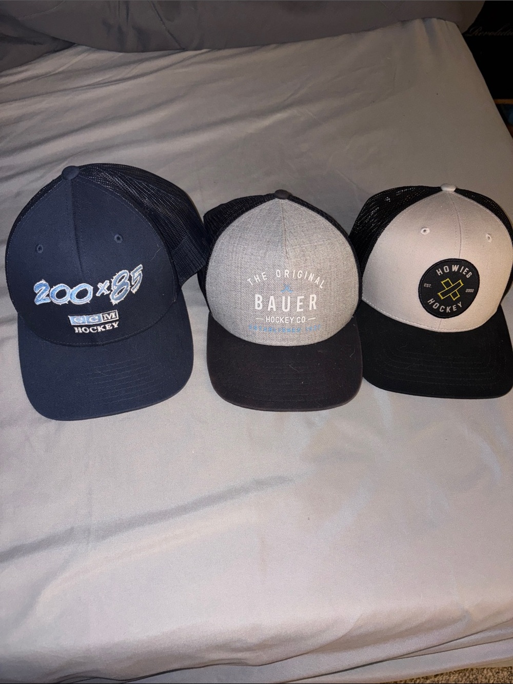 Bauer Black & Gray Mesh Hockey Trucker Hat